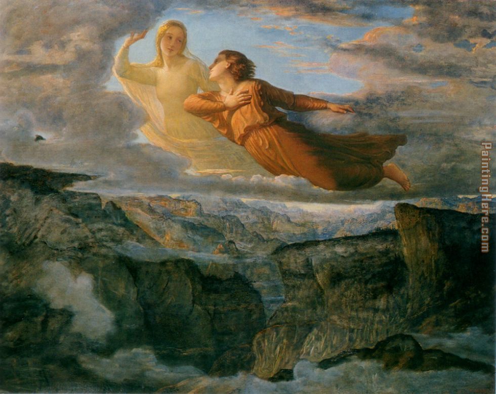 Le Poeme de l'ame - L'Ideal painting - Anne-Francois-Louis Janmot Le Poeme de l'ame - L'Ideal art painting